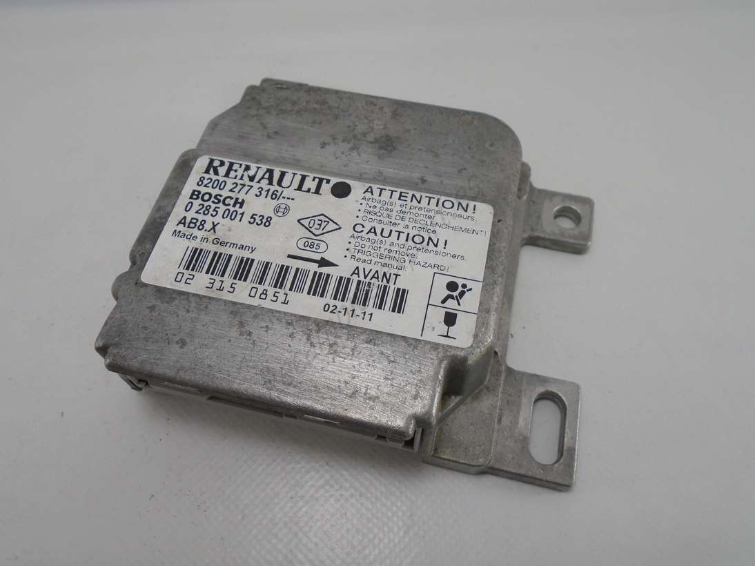 Centralita Airbag Renault Clio 8200277316 8200 277 316 BOSCH 0285001538 0 285 001 538 - foto 1
