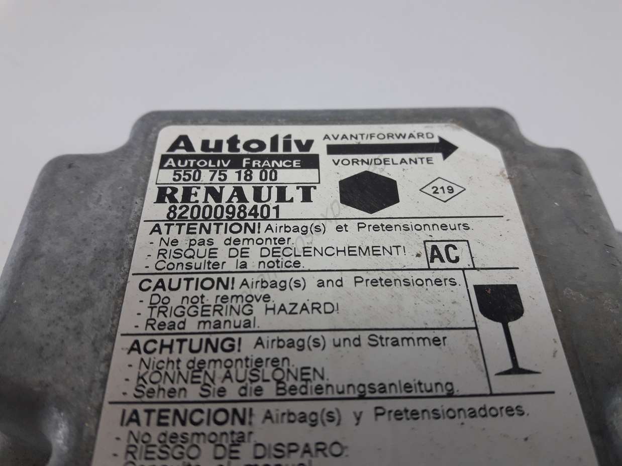 Centralita Airbag Renault Kangoo 8200098401 AC AUTOLIV 550751800 550 75 18 00 - foto 2