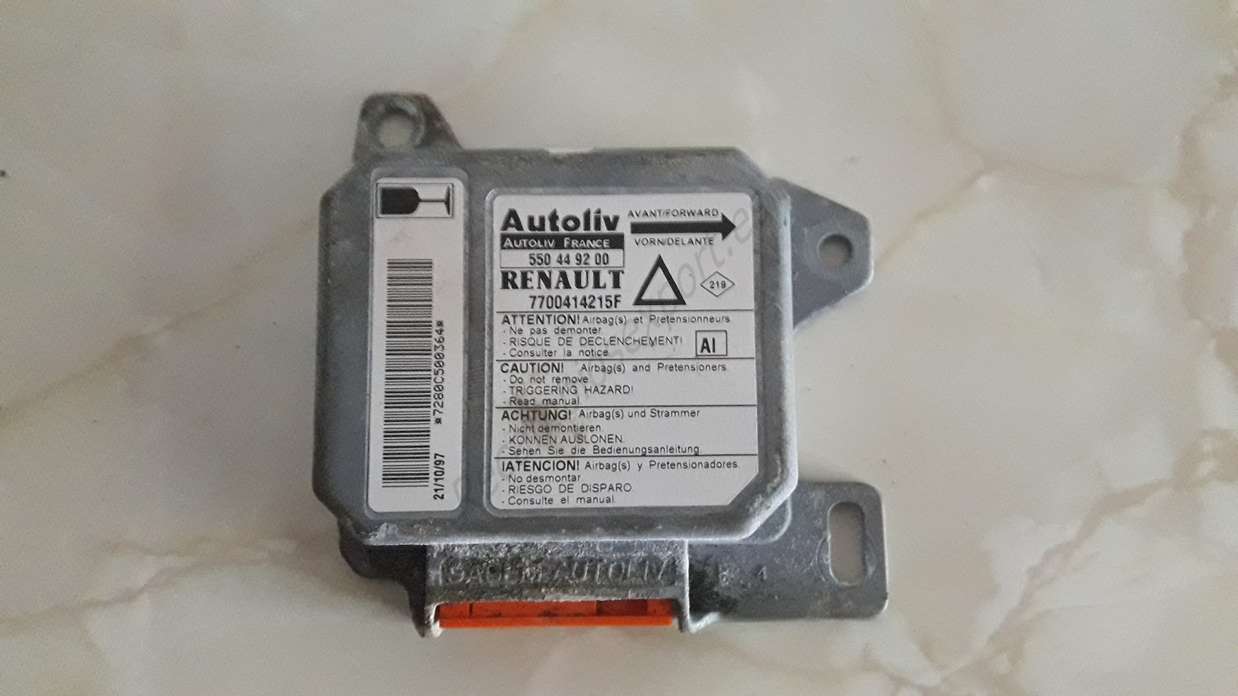 Centralita Airbag Renault Laguna 7700414215F AI AUTOLIV 550449200 550 44 92 00 - foto 1