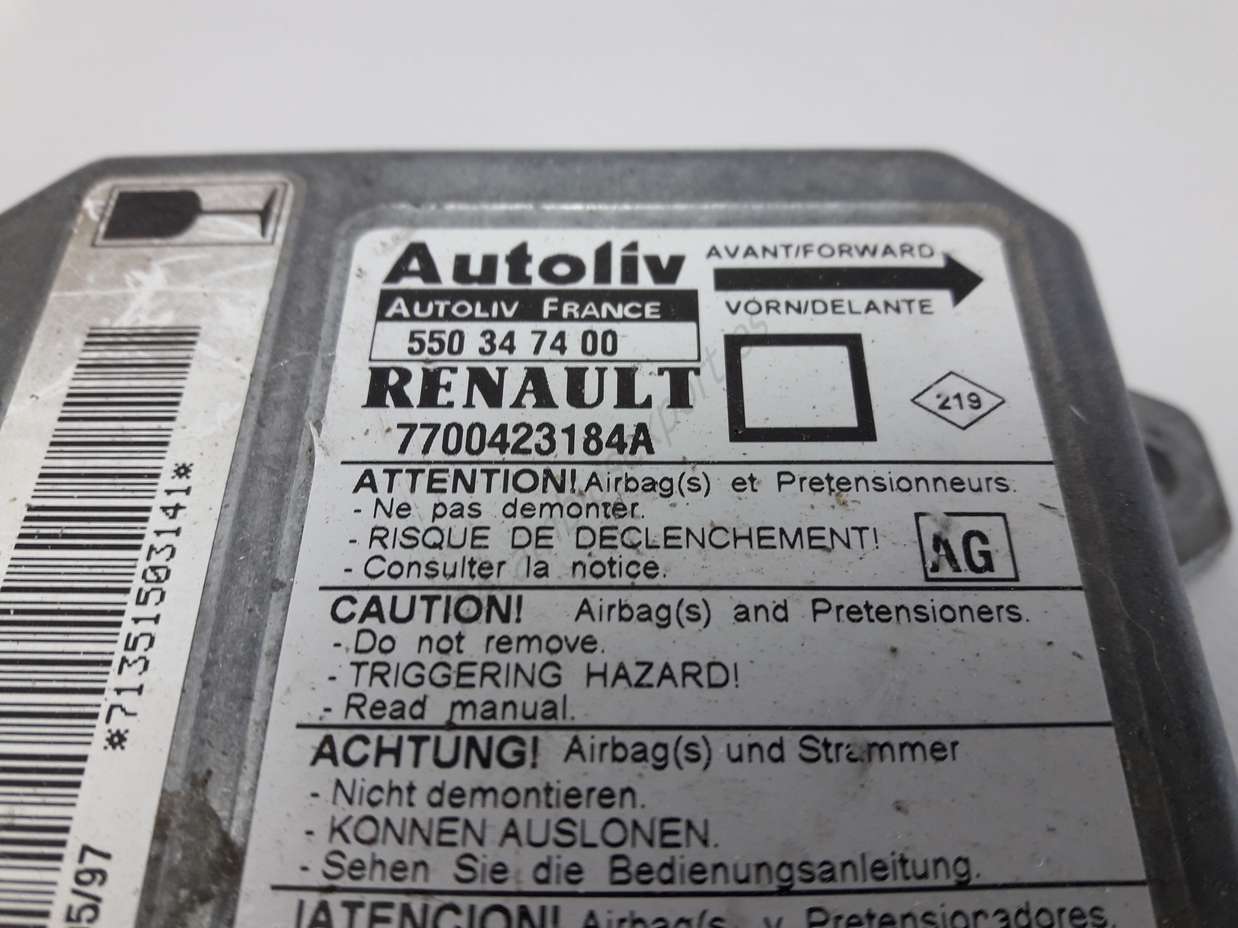 Centralita Airbag Renault Megane 7700423184A AG AUTOLIV 550347400 550 34 74 00 - foto 2