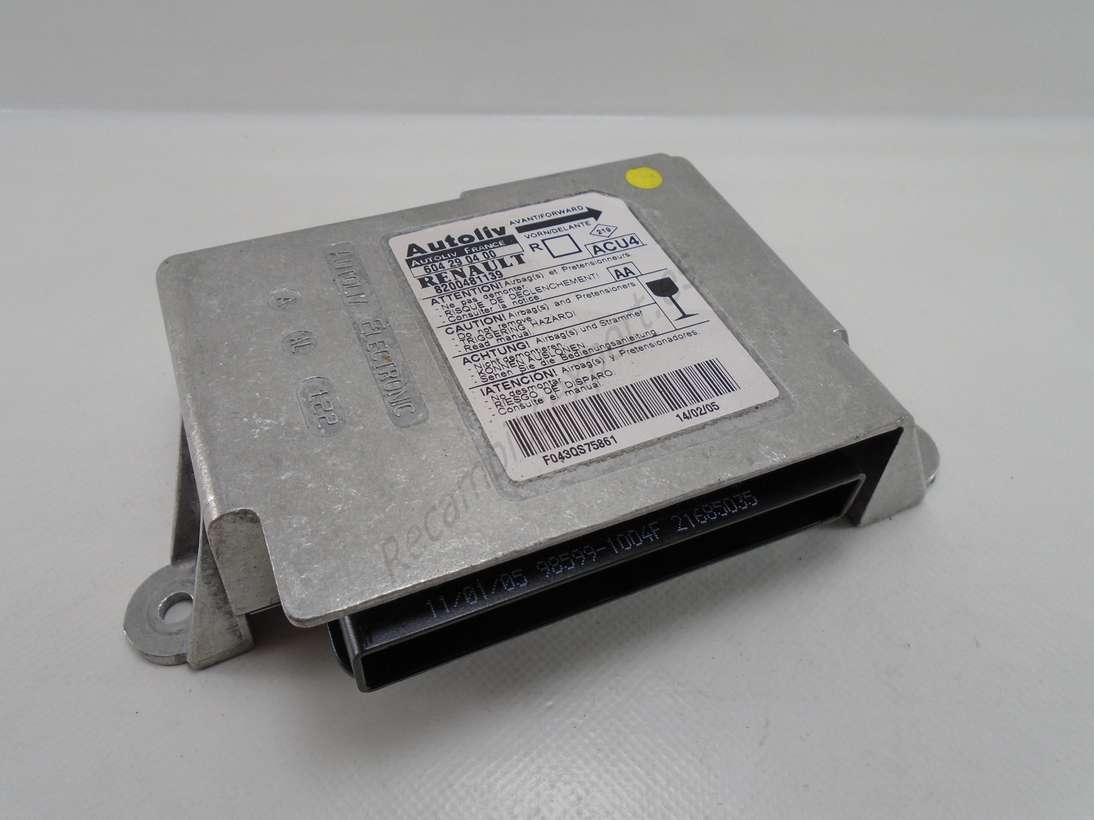 Centralita Airbag Renault Scenic 8200481139 604 29 04 00 604290400 ACU4 AA ACU4AA - foto 1