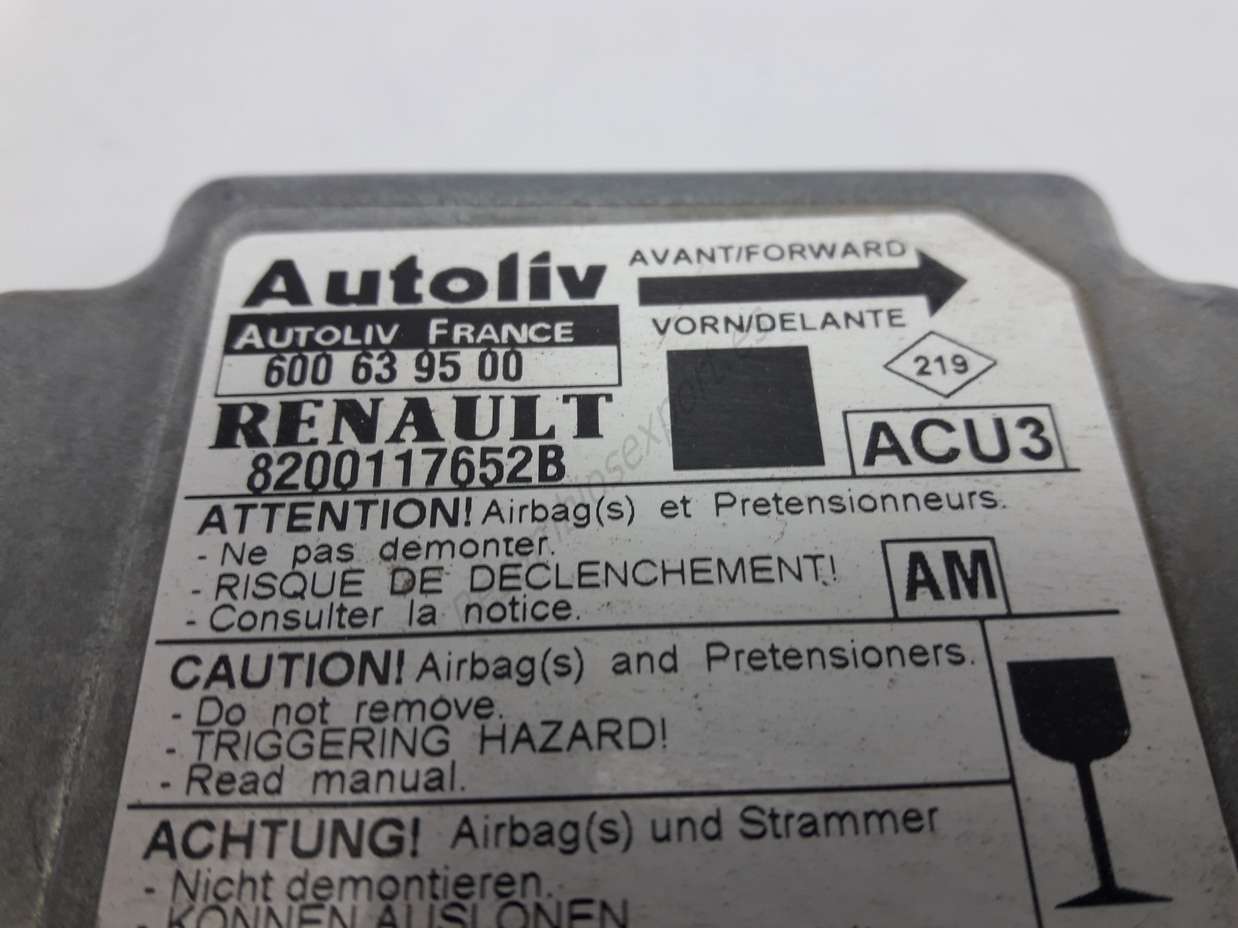 Centralita Airbag Renault Scenic Megane 8200117652B AUTOLIV 600639500 AM - foto 2