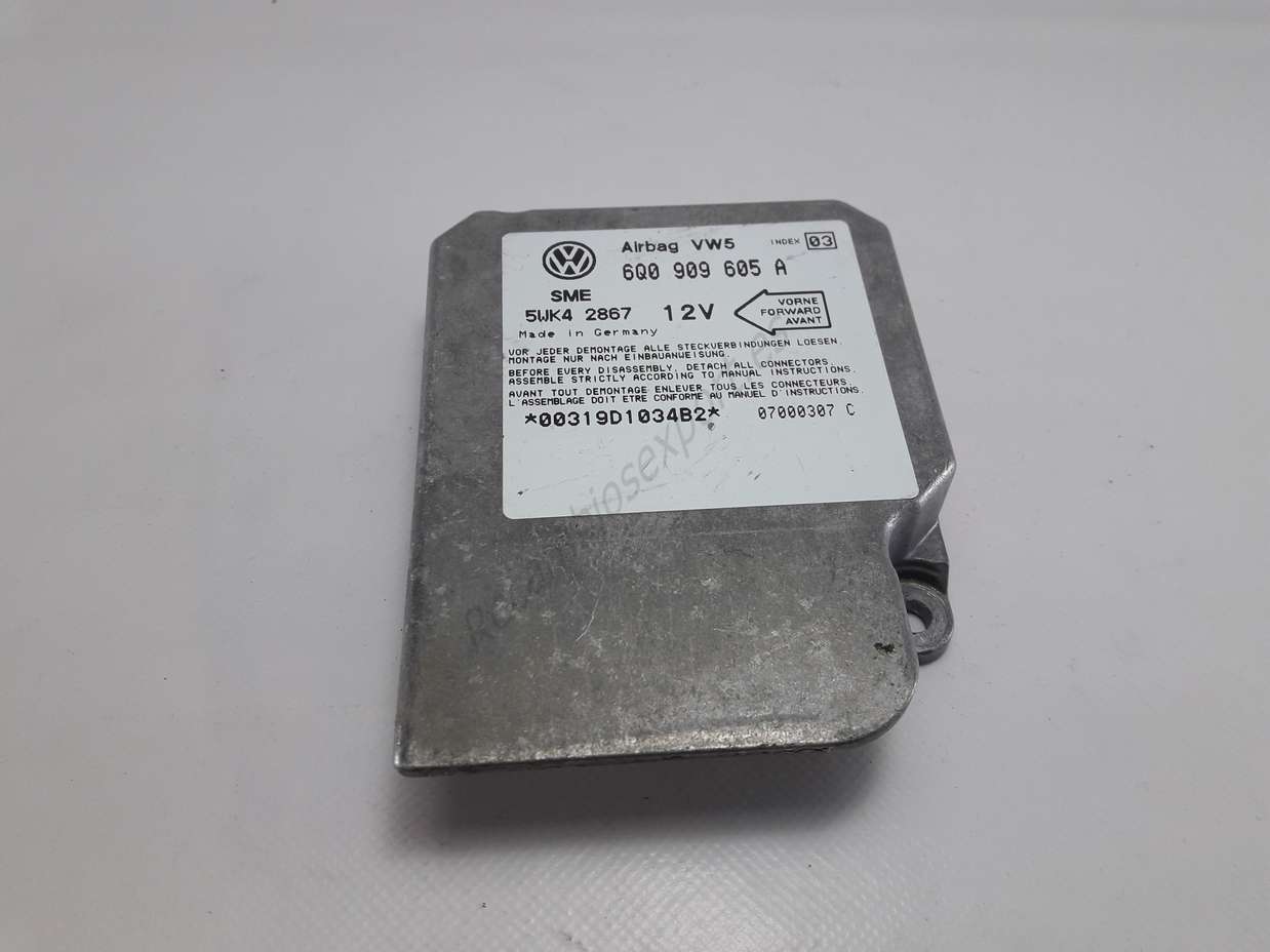 Centralita Airbag VW Volkswagen Golf 4 IV Bora Seat Leon Toledo 6Q0909605A 6Q0 909 605 A 6QO909605A SIEMENS 5WK42867 IND 03 - foto 1