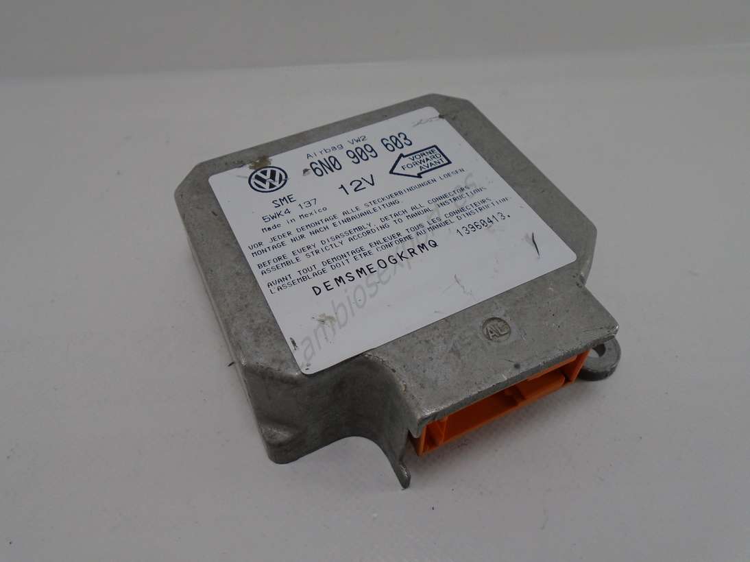 Centralita Airbag VW Volkswagen Golf 6N0909603 6N0 909 603 Siemens 5WK4137 5WK4 137 - foto 1