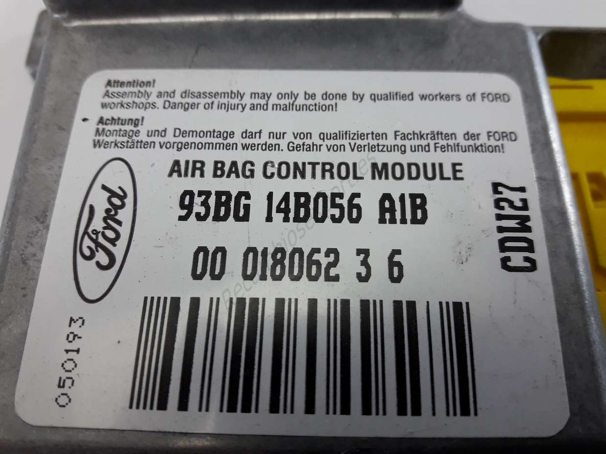 Centralita Airbag fORD Mondeo 93BG-14B056-A1B 93BG 14B056 A1B 93BG14B056A1B 00 102572 3 4 0010257234 - foto 2