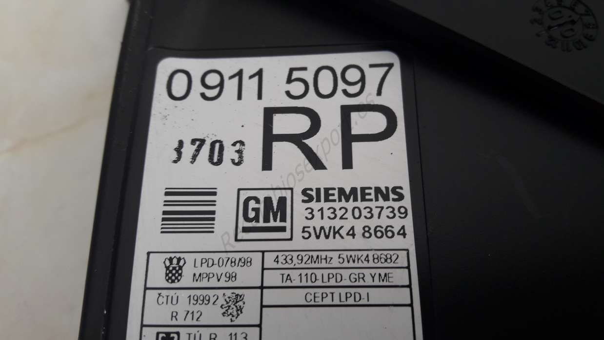 Centralita Confort OPEL CORSA 09 115 097 09115097 RP SIEMENS 5WK4 8664 5WK48664 - foto 2