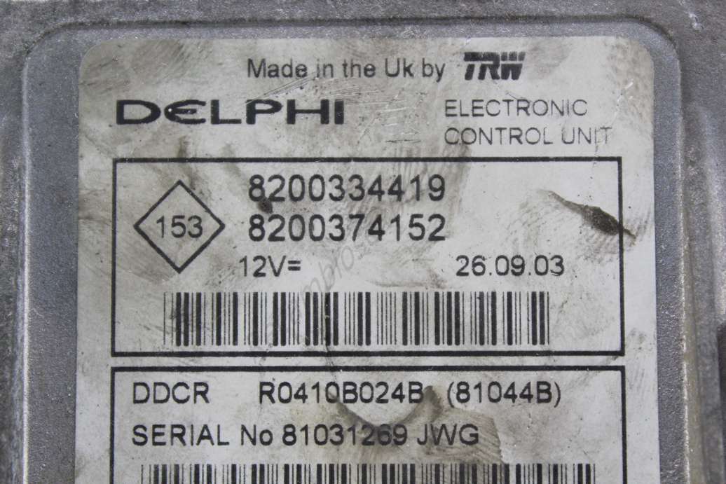Centralita Motor Renault Scenic Megane 8200334419 8200374152 DELPHI R0410B024B - foto 2