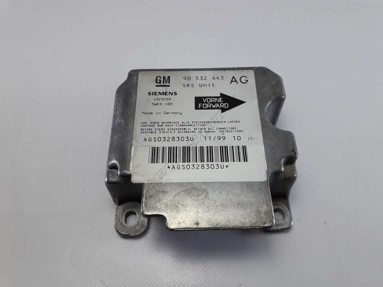 Centralita airbag Opel Corsa B GM 90532443AG 90532443 90 532 443 AG SIEMENS 5WK4189 5WK4 189 - foto 1