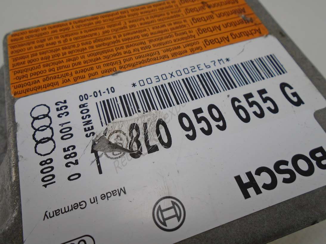 Centralita airbag Audi A3 0285001352 0 285 001 352 8L0959655G 8L0 959 655 G Bosch - foto 2