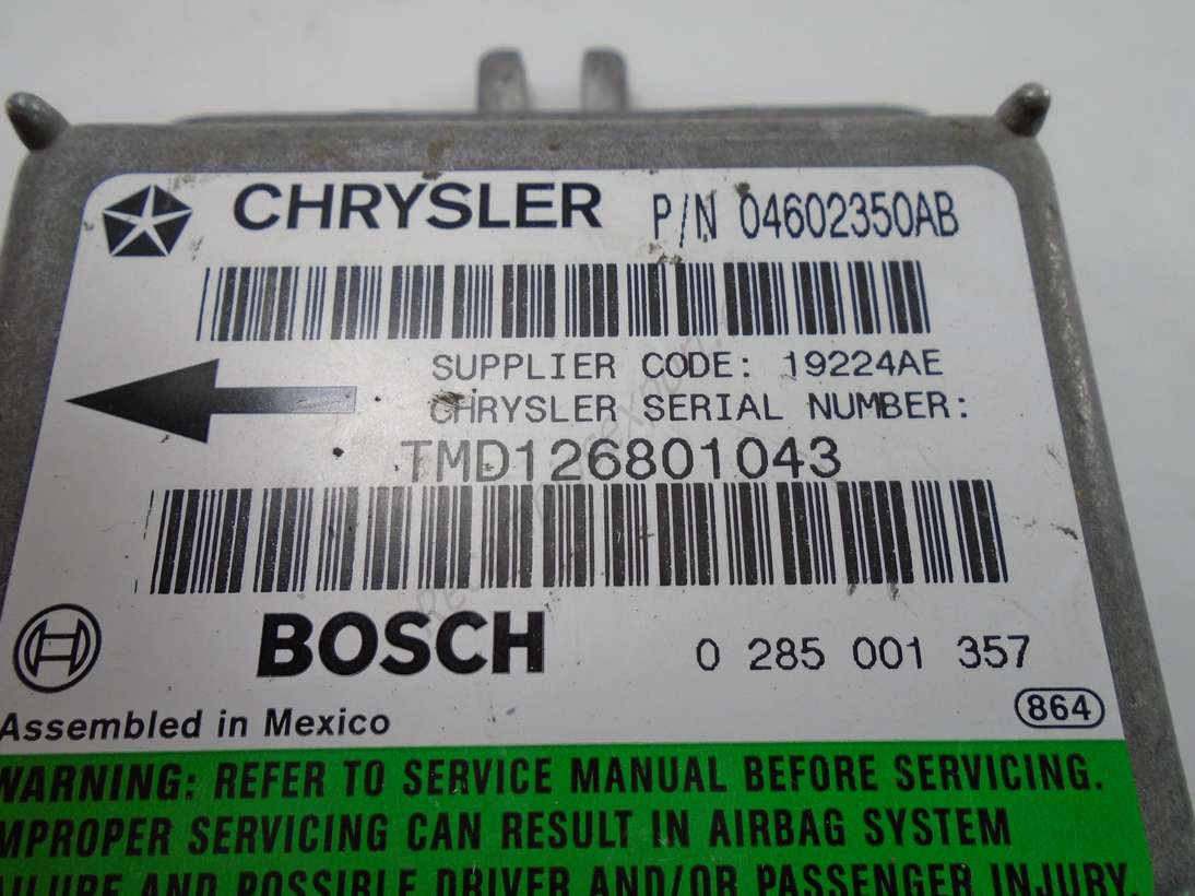Centralita airbag Chrysler 04602350AB Bosch 0285001357 0 285 001 357 - foto 2