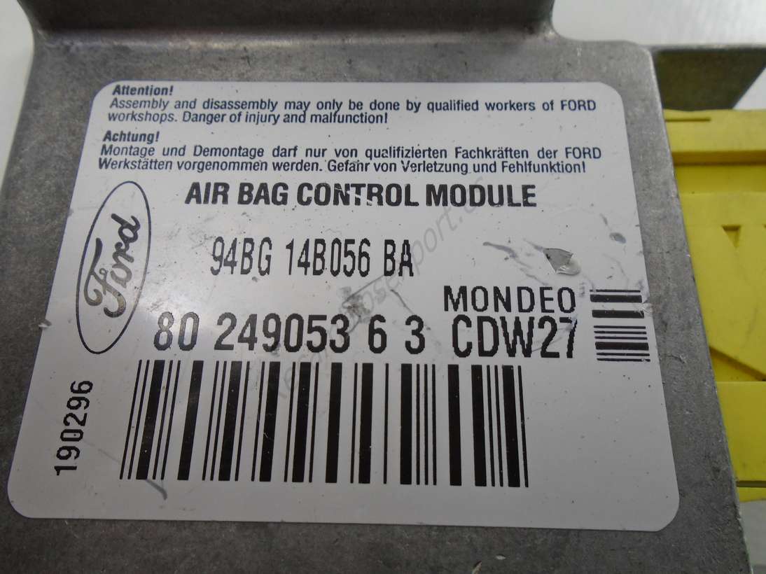 Centralita airbag Ford Mondeo 94BG14B056BA 94BG 14B056 BA   8024905363 80 249053 6 3 - foto 2