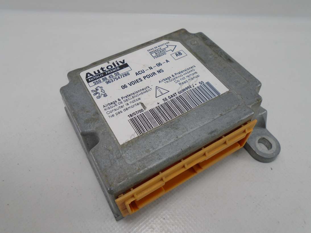 Centralita airbag Peugeot 9637547280 Autoliv 550864500 550 86 45 00 AB - foto 1