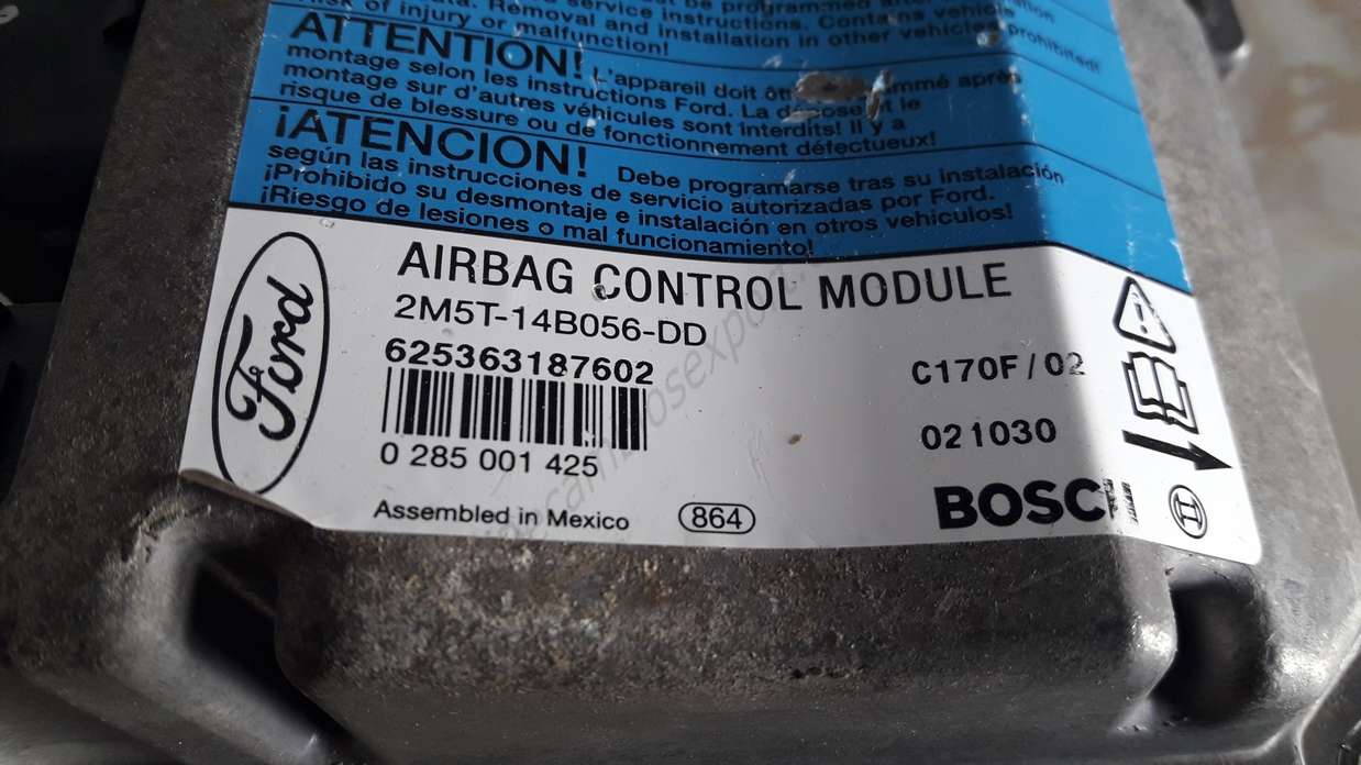 Centralita airbag ford focus c-max 2m5t14b056dd 2m5t 14b056 DD BOSCH 0285001425 0 285 001 425 - foto 2