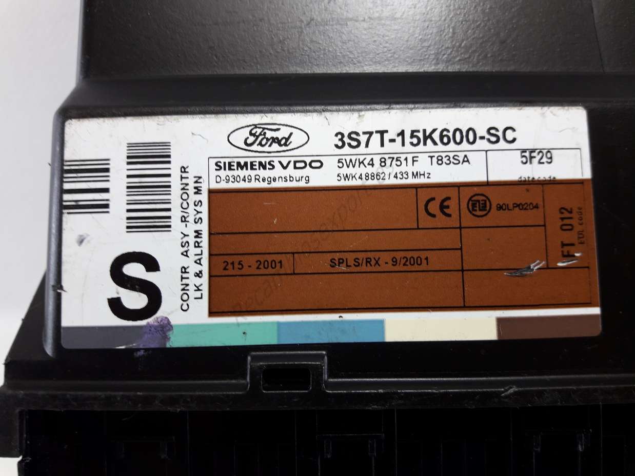 Centralita confort Ford Mondeo 3S7T15K600SC 3S7T-15K600-SC SIEMENS 5WK48751F - foto 2