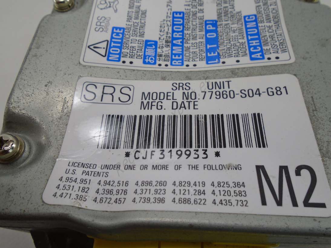 Centralita de Airbag Honda Civic 77960S04G81 77960-S04-G81 - foto 2