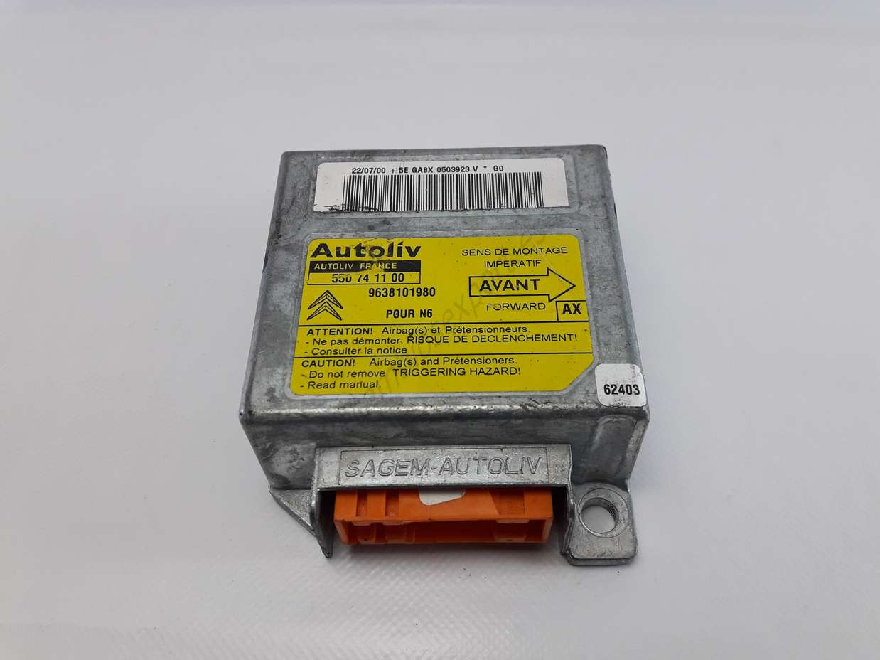 Centralita de Airbag Xsara Picaso Autoliv 550741100 550 74 11 00 Citroen 9652276980 AX - foto 1