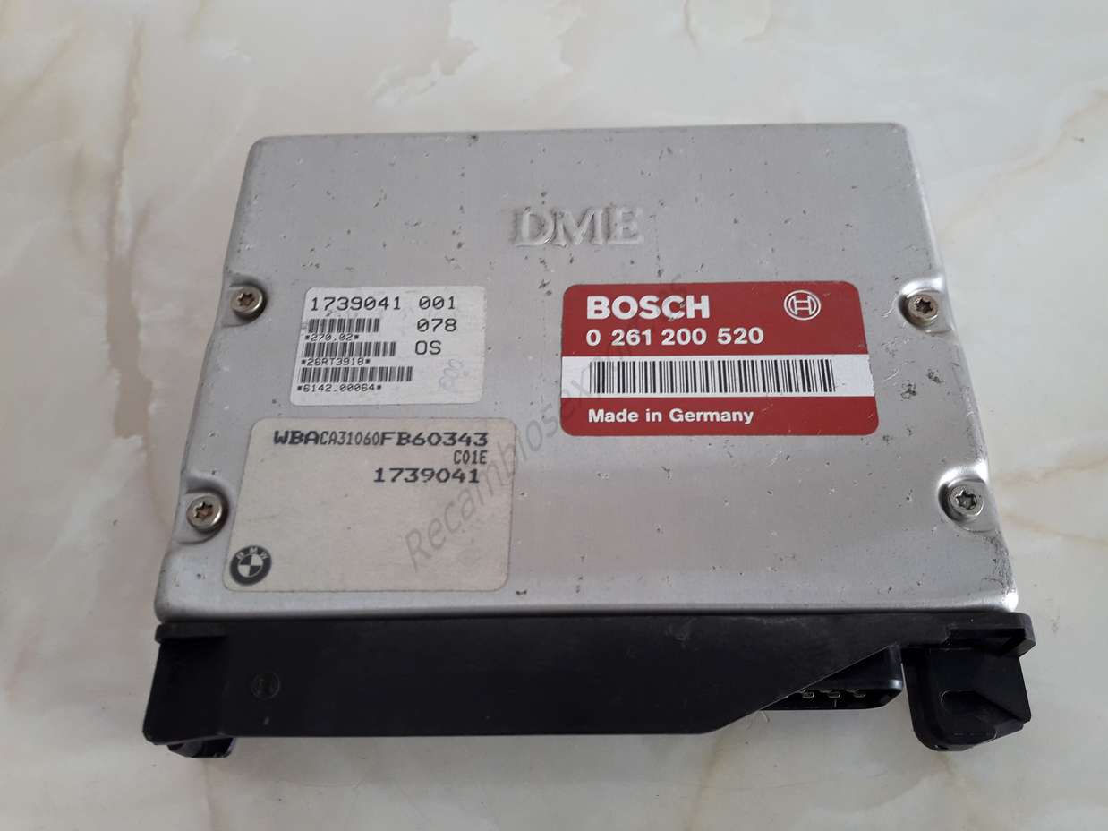 Centralita de Motor BMW E36 1739041001 1739041 001 BOSCH 0261200520 0 261 200 520 - foto 1