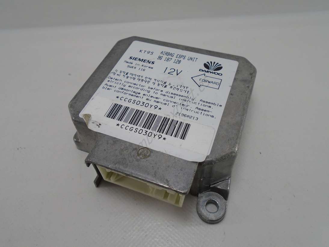Centralita de airbag Daewoo Nexia 96187128 96 187 128 Siemens 5WK4116 5WK4 116 - foto 1