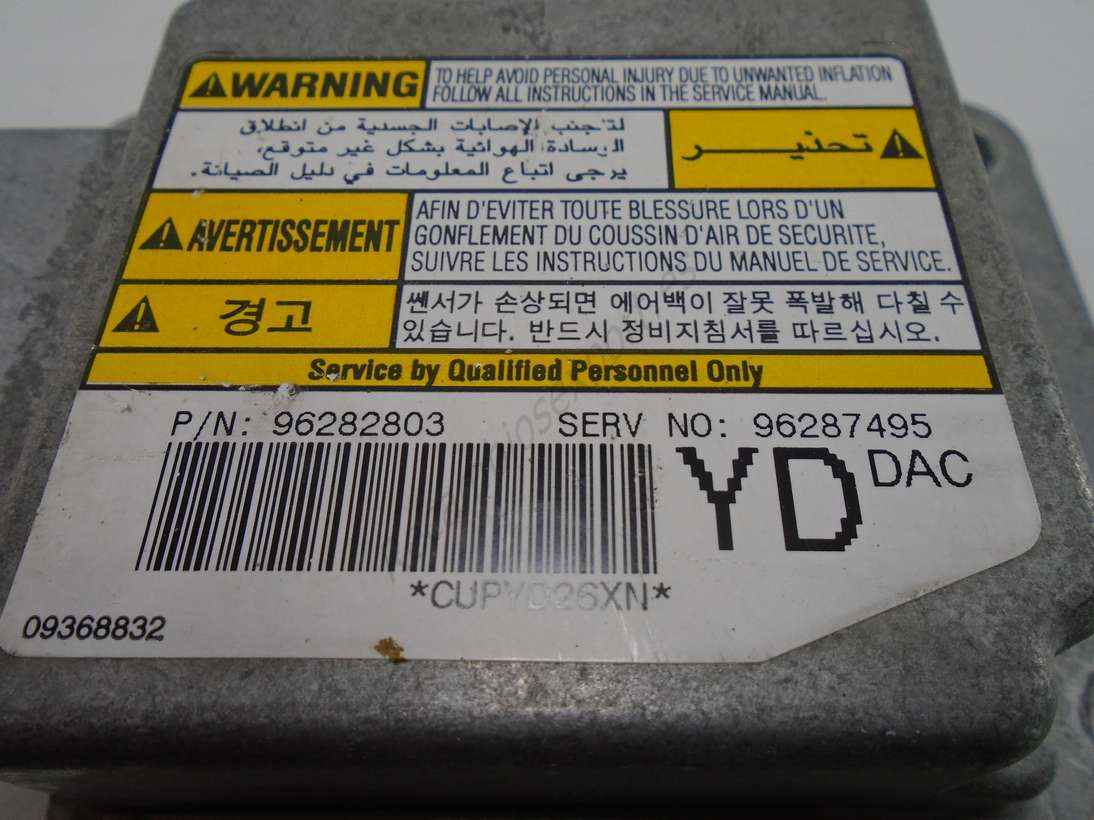 Centralita de airbag Daewoo Tacuma 96287495 96282803 YD - foto 2