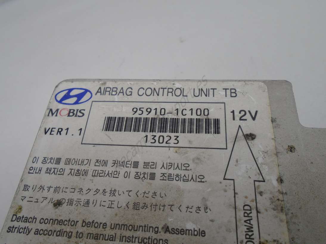 Centralita de airbag Hyundai Getz Mobis 959101C100 95910-1C100 13023 - foto 2