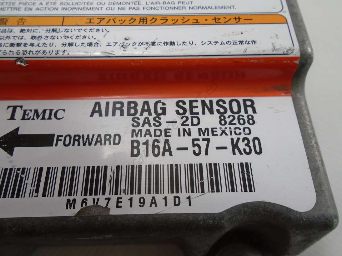 Centralita de airbag Mazda 323 Temic B16A57K30 B16A-57-K30 - foto 2