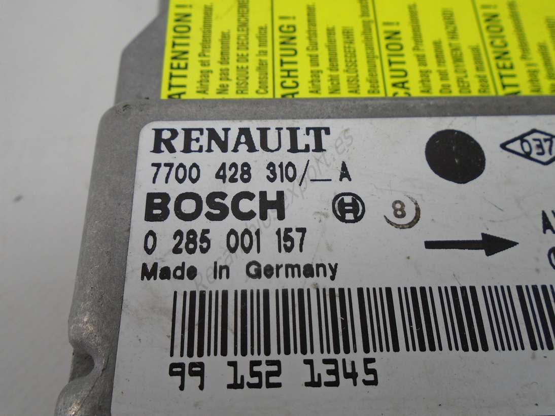 Centralita de airbag Renault Clio 7700428310A 7700428310 A 7700428310--A 7700428310--A BOSCH 0285001157 0 285 001 157 - foto 2