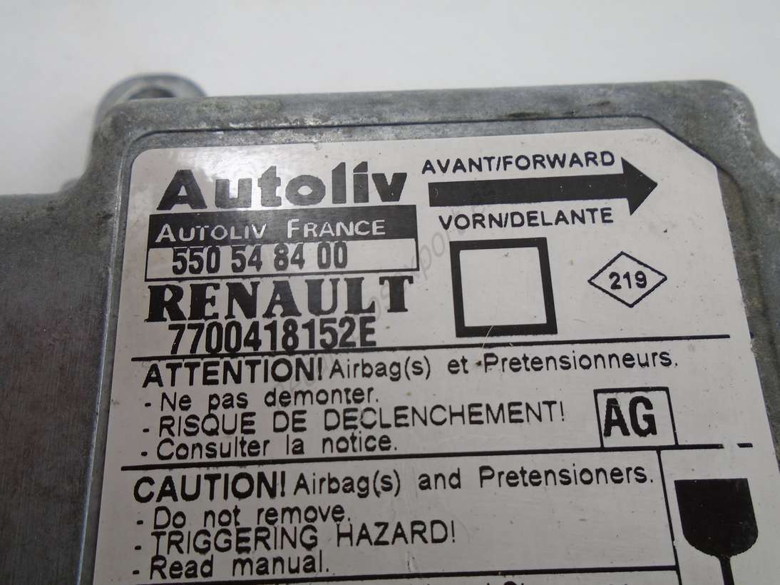Centralita de airbag Renault Megane 7700418152E AG - foto 2