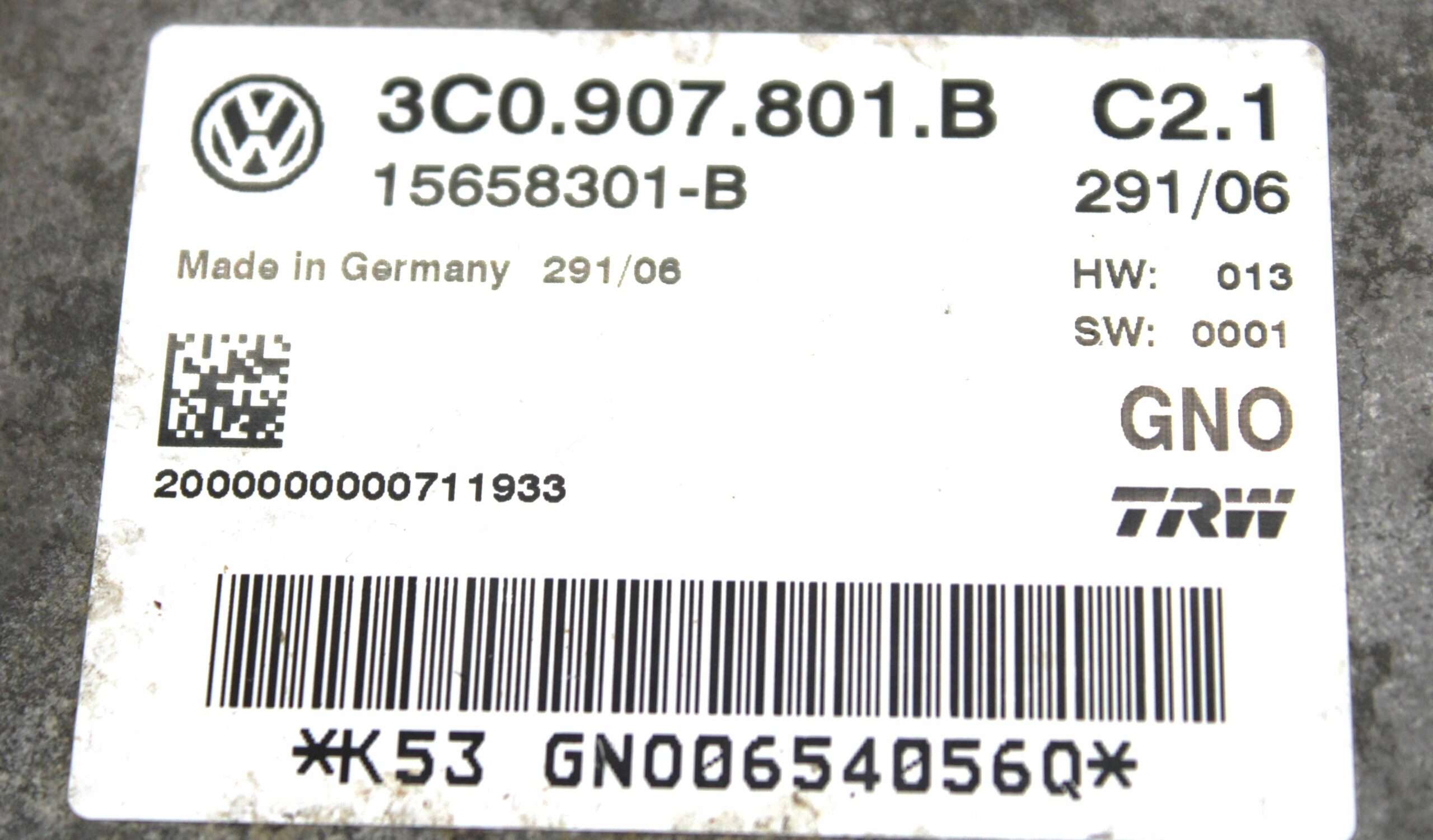 Centralita de Freno de Mano Volkswagen Passat - foto 2