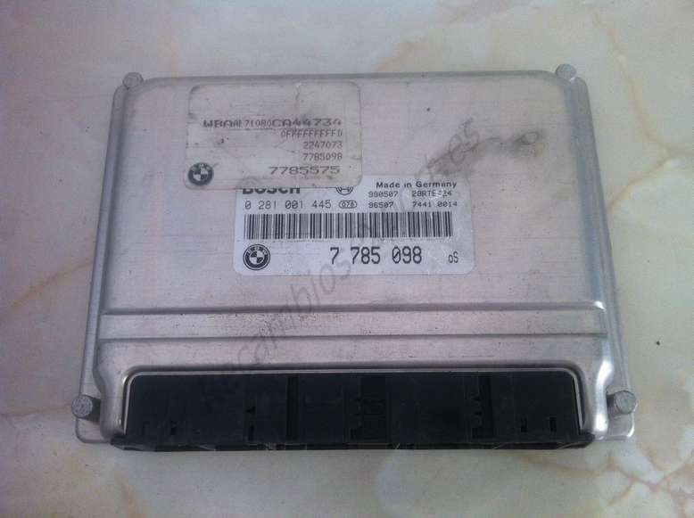 Centralita de motor BMW E46 7785098 7 785 098 BOSCH 0281001445 0 281 001 445 - foto 1