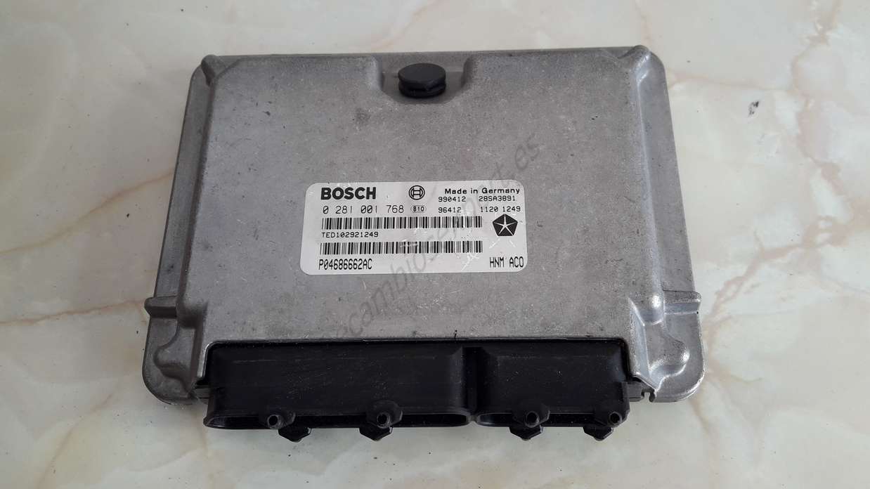 Centralita de motor Chrysler Voyager P04686662AC BOSCH 0281001768 0 281 001 768 - foto 1