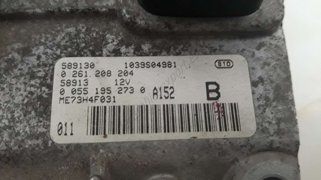 Centralita de motor Fiat Stilo 00551952730 B 0 055 195 273 0 B BOSCH 0261208204 0 261 208 204 - foto 2