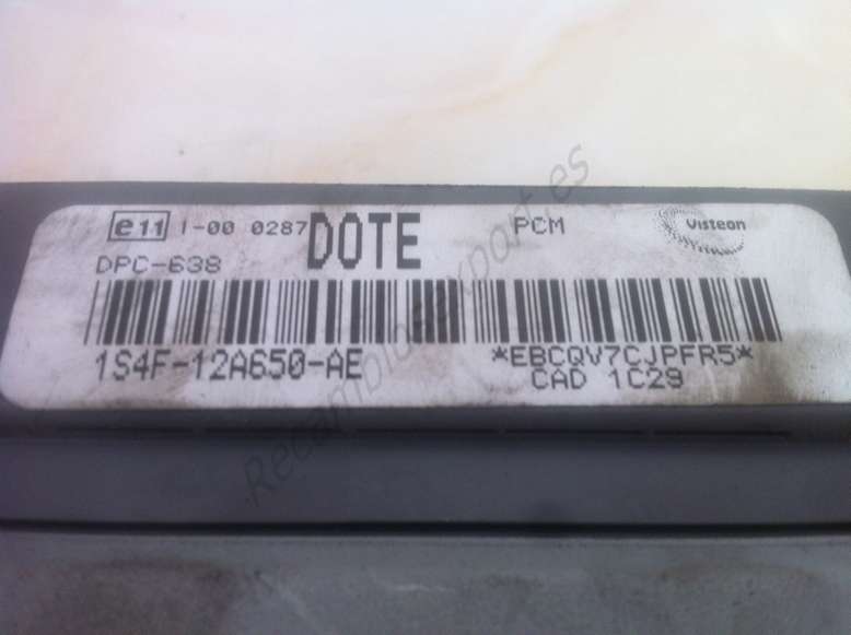Centralita de motor Ford Focus DOTE 1S4F12A650AE 1S4F-12A650-AE - foto 2