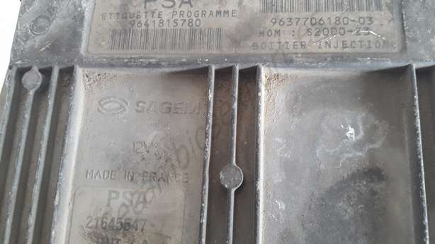 Centralita del motor Peugeot Citroen 9641815780 9637706180-03 - foto 2