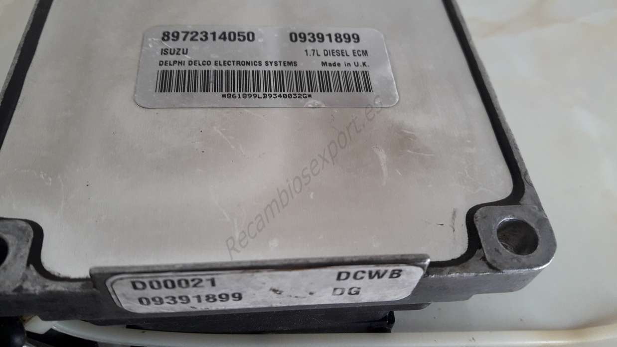 Centralita de motor Inmovilizador Llave Opel Astra Zafira Vectra 8972314050 DCWB 24418927 24 418 927 5WK4763 - foto 3