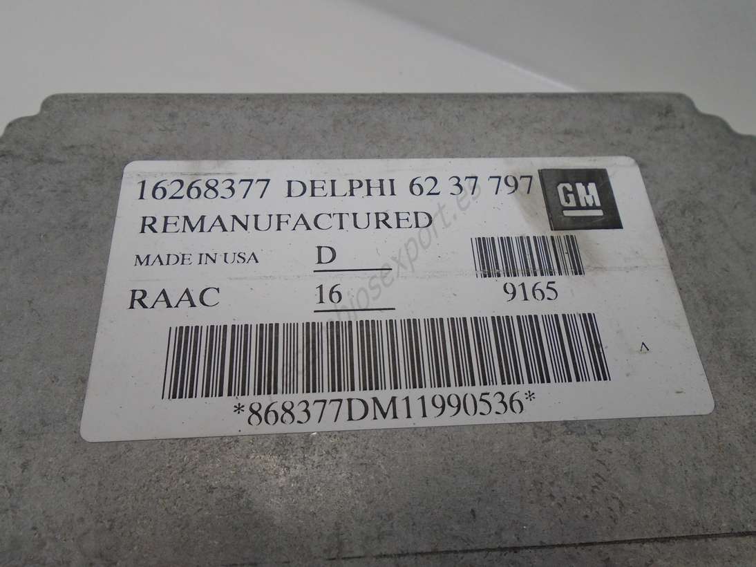 Centralita de motor Opel Astra 16268377 GM DELPHI 6237797 62 37 797 RAAC - foto 2