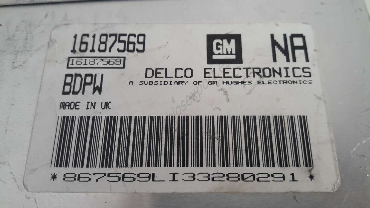 Centralita de motor Opel Astra GM DELCO 16187569 NA 16187569NA - foto 2