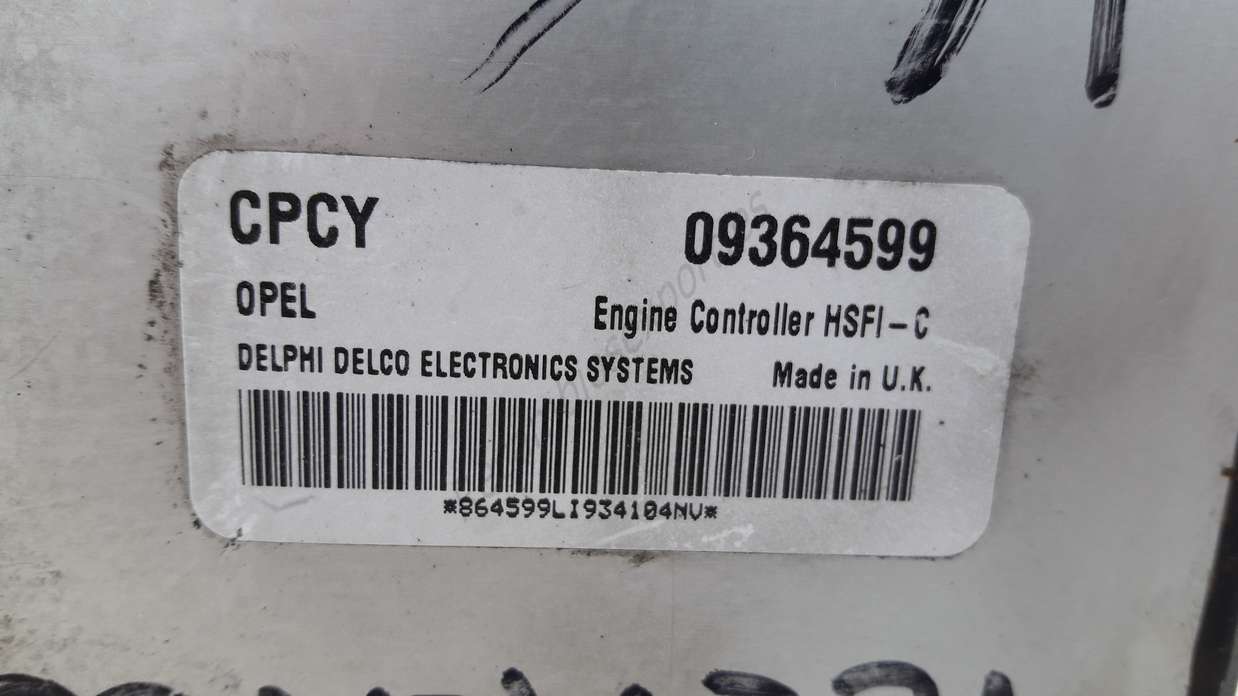 Centralita de motor Opel Astra Vectra Zafira 09364599 CPCY - foto 2