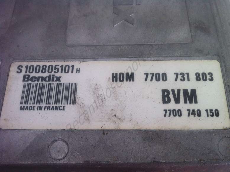 Centralita de motor Renault HOM7700731803 HOM 7700 731 803 7700740150 7700 740 150 SIEMENS S100805101 H S100805101H - foto 2