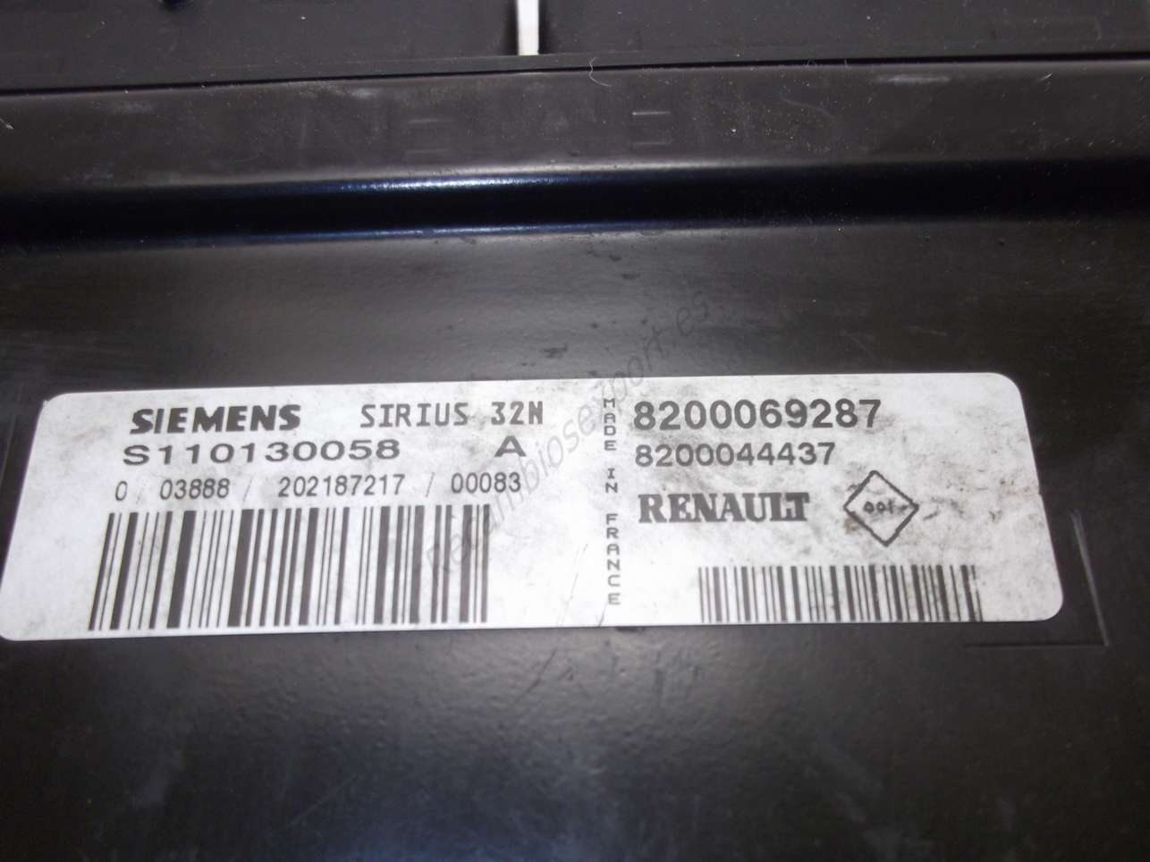 Centralita de motor Renault Megane 8200069287 8200044437 SIEMENS S110130058 A S110130058A - foto 2