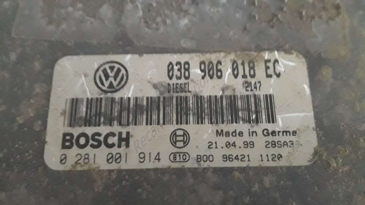Centralita del motor Seat Ibiza 038906018EC 038 906 018 EC BOSCH 0281001914 0 281 001 914 - foto 2