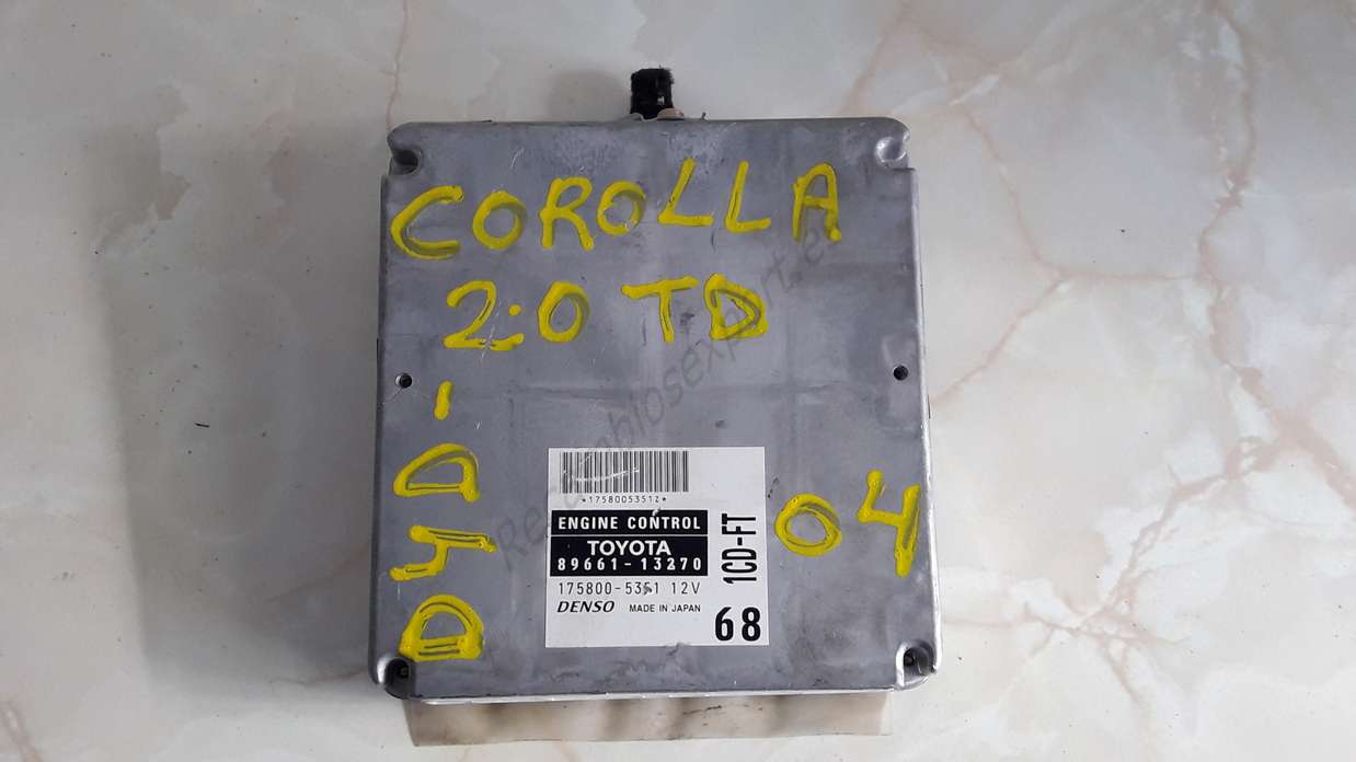 Centralita de motor Toyota Yariz DENSO 89661 13270 8966113270 175800 5351 1758005351 - foto 1