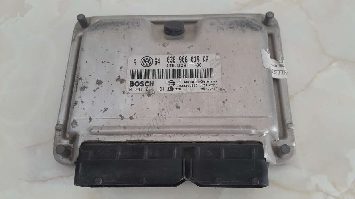 Centralita de motor VW Audi Seat Skoda 038906019KP 038 906 019 KP BOSCH 0281011191 0 281 011 191 - foto 1