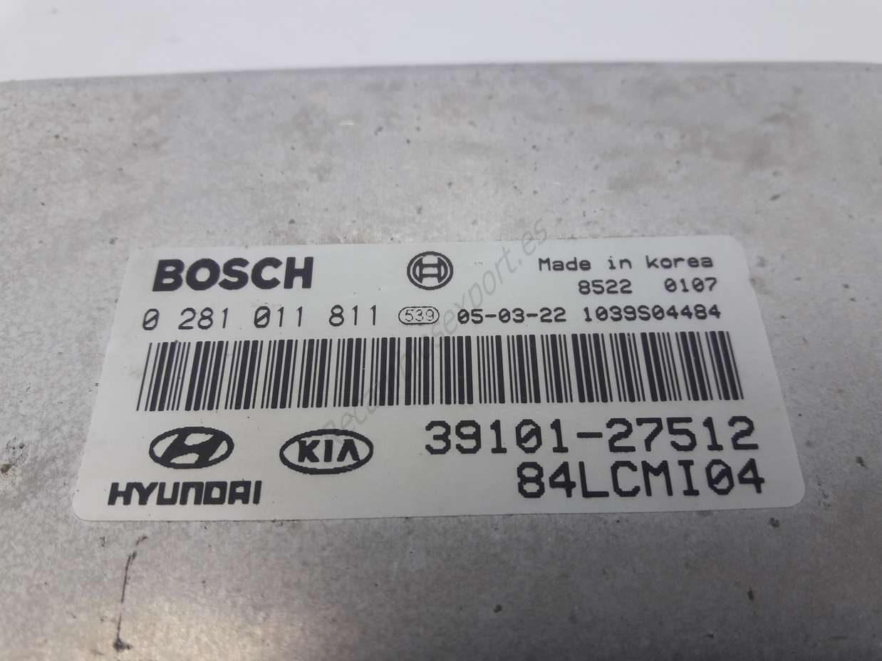 Centralita de motor ecu HYUNDAI ACCENT II 39101-27512 0281011811 0 281 011 811 3910127512 - foto 2