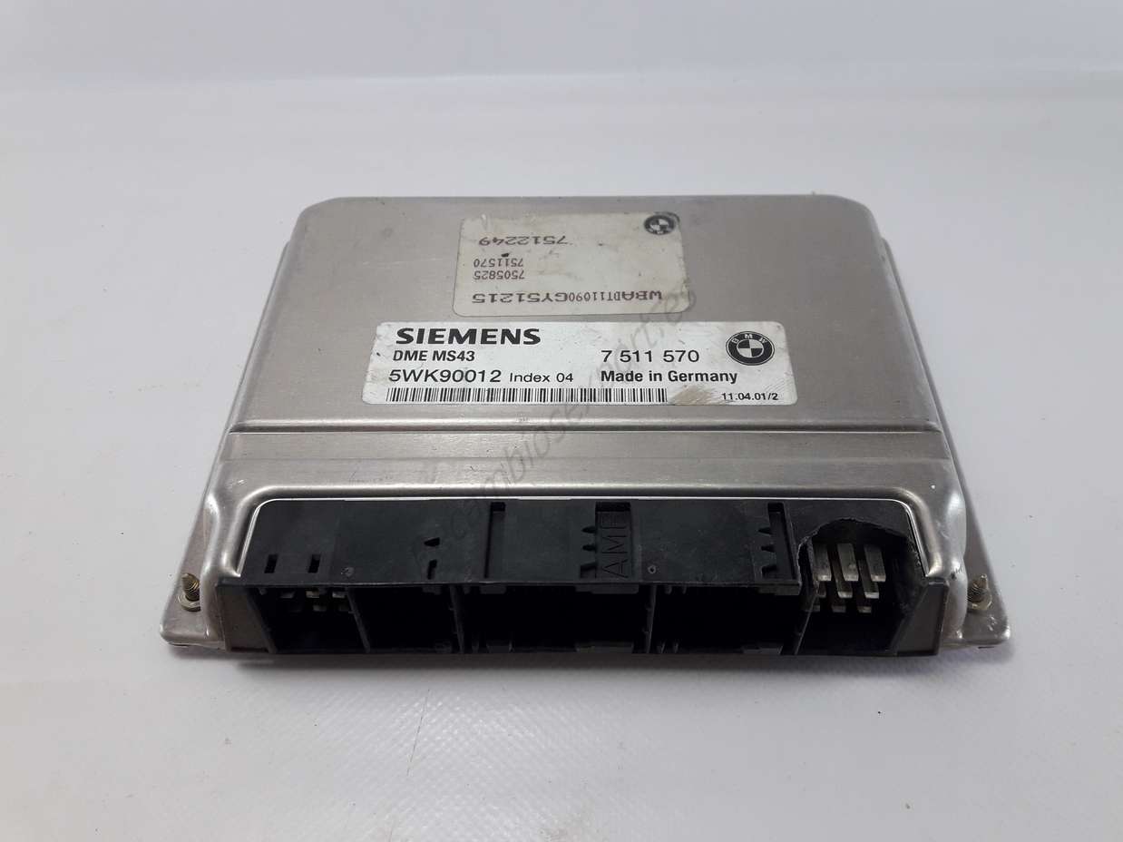 Centralita del motor BMW 7511570 7 511 570 SIEMENS DME MS43 5WK90012 INDEX 04 - foto 1