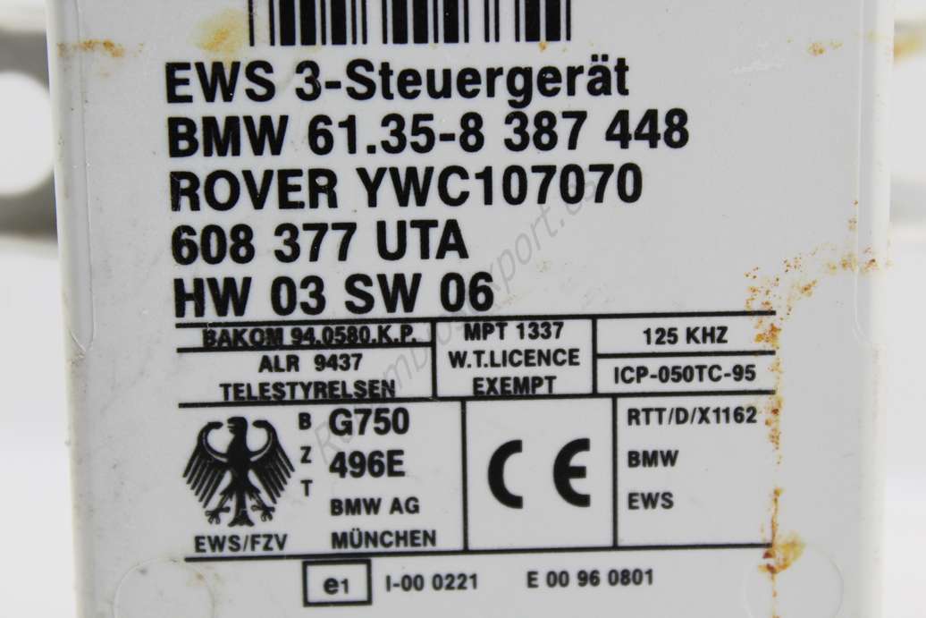 Centralita del motor BMW E46 E38 E39 61358387448 61.35-8 387 448 Rover 75 YWC107070 - foto 2