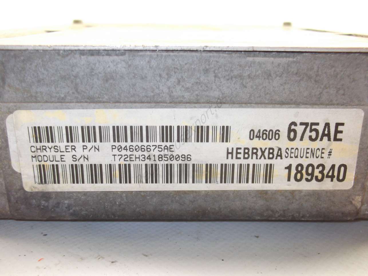Centralita del motor Chrysler P04606675AE 04606675AE 189340 - foto 2