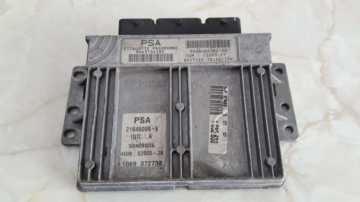 Centralita del motor Citroen Xsara SAGEM 9643134580 96 431 345 80 9638484780-06 21646098-6 - foto 1