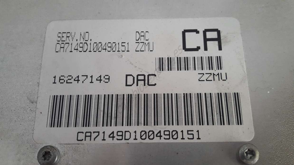 Centralita del motor Daewoo Lanos 16247149 (CA) 16247149CA DAC - foto 2