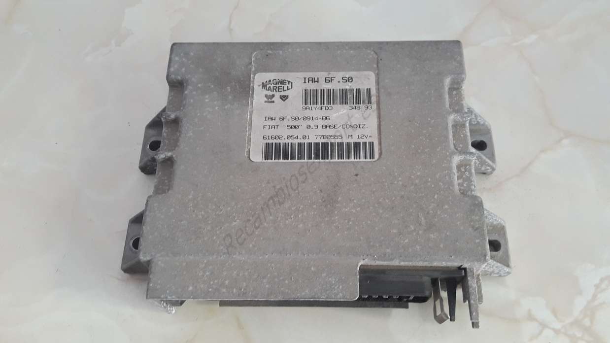 Centralita del motor Fiat 500 IAW6F50 IAW 6F.50 IAW6FS0 IAW 6F.S0 Magneti Mareli 6160205401 7780555 - foto 1