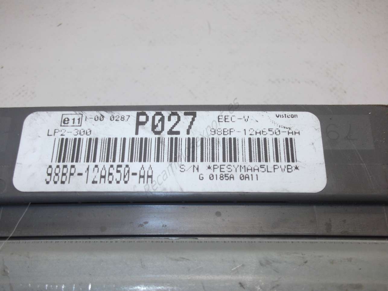 Centralita del motor Ford 98BP12A650AA 98BP 12A650 AA 98BP-12A650-AA P027 - foto 2